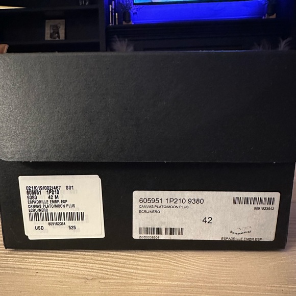 SAINT LAURENT EMBROIDERED ESPADRILLES IN CANVAS. - Picture 2 of 5